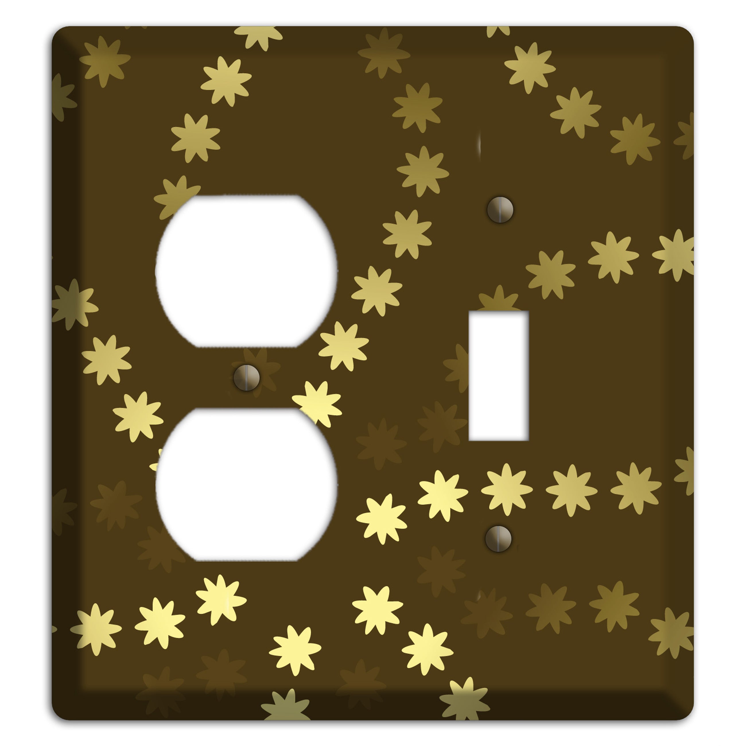 Multi Olive Constellation Duplex / Toggle Wallplate