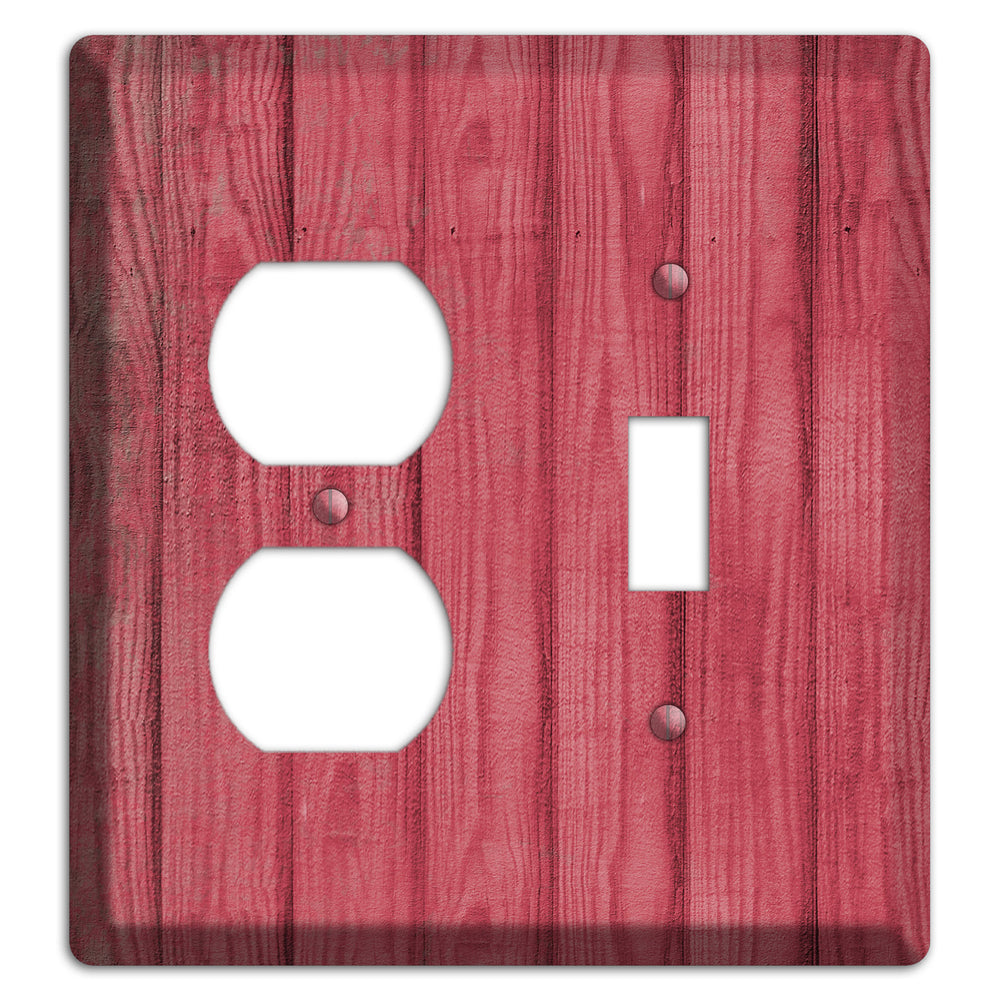 Fuzzy Wuzzy Weathered Wood Duplex / Toggle Wallplate