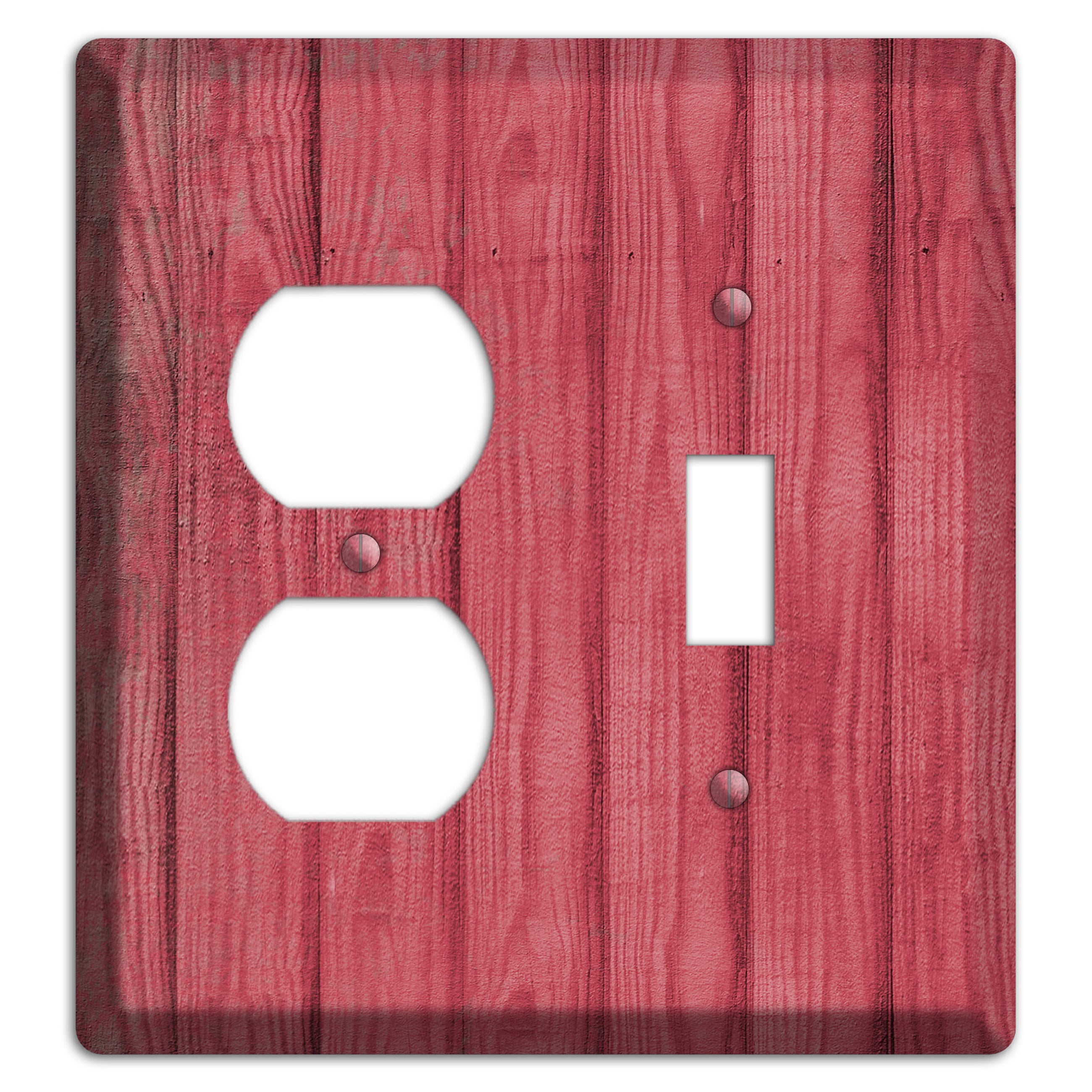 Fuzzy Wuzzy Weathered Wood Duplex / Toggle Wallplate