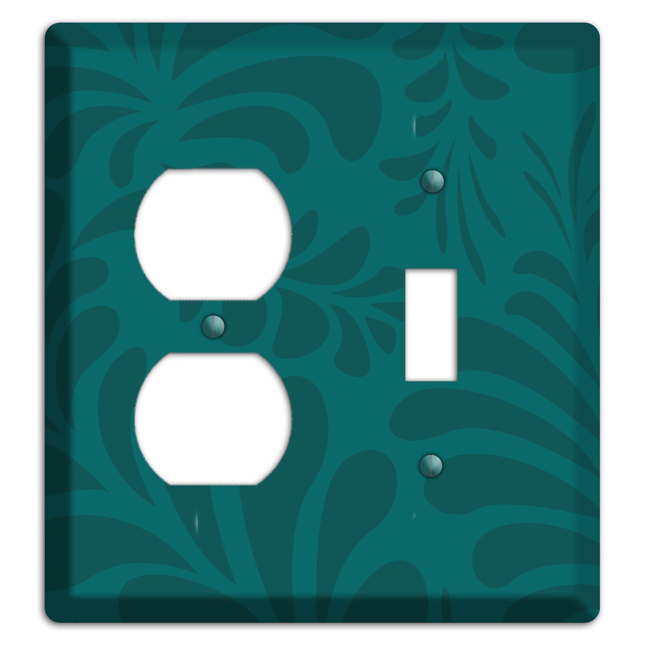 Jade Herati Duplex / Toggle Wallplate