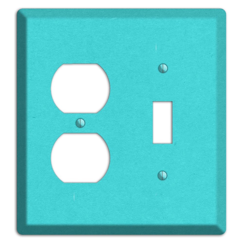 Turquoise Kraft Duplex / Toggle Wallplate