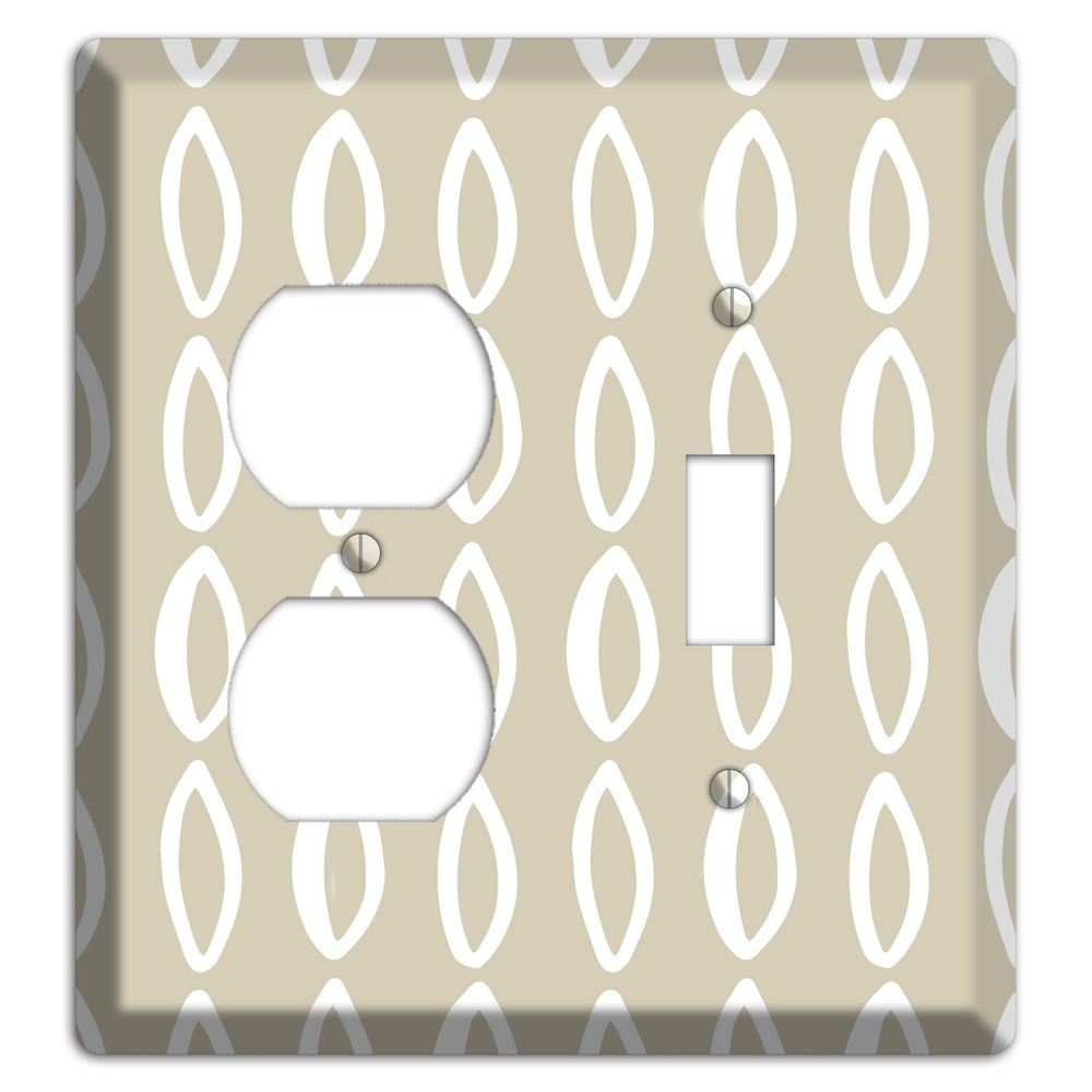Simple Scandanavian Style Z Duplex / Toggle Wallplate