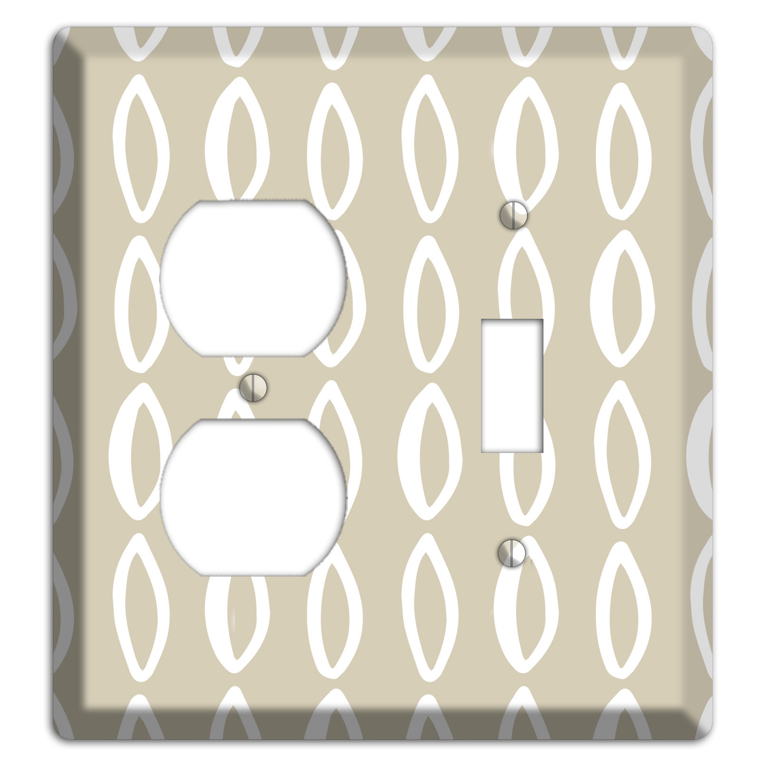 Simple Scandanavian Style Z Duplex / Toggle Wallplate