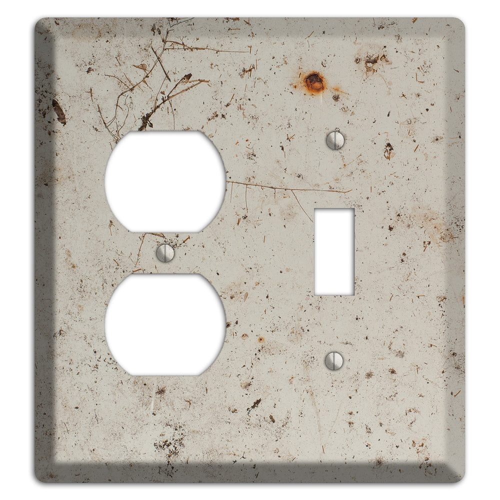 Spotted Concrete Duplex / Toggle Wallplate