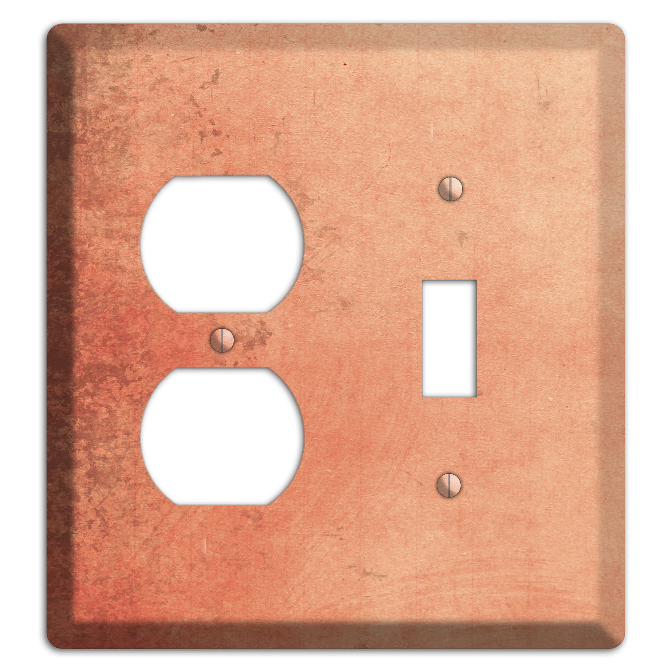 Tonys pink Vintage Grunge Duplex / Toggle Wallplate