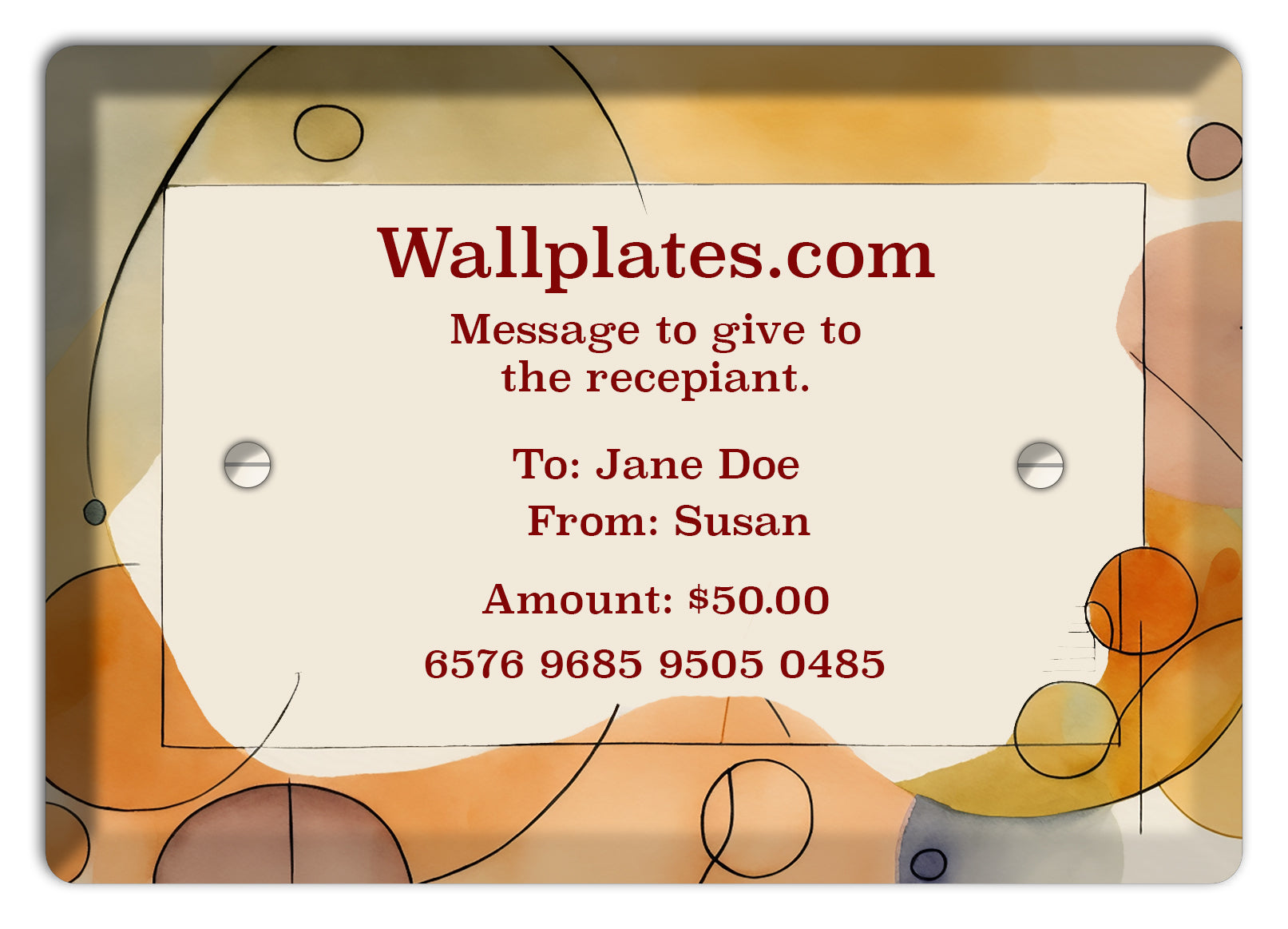 Watercolor Gift Certificate