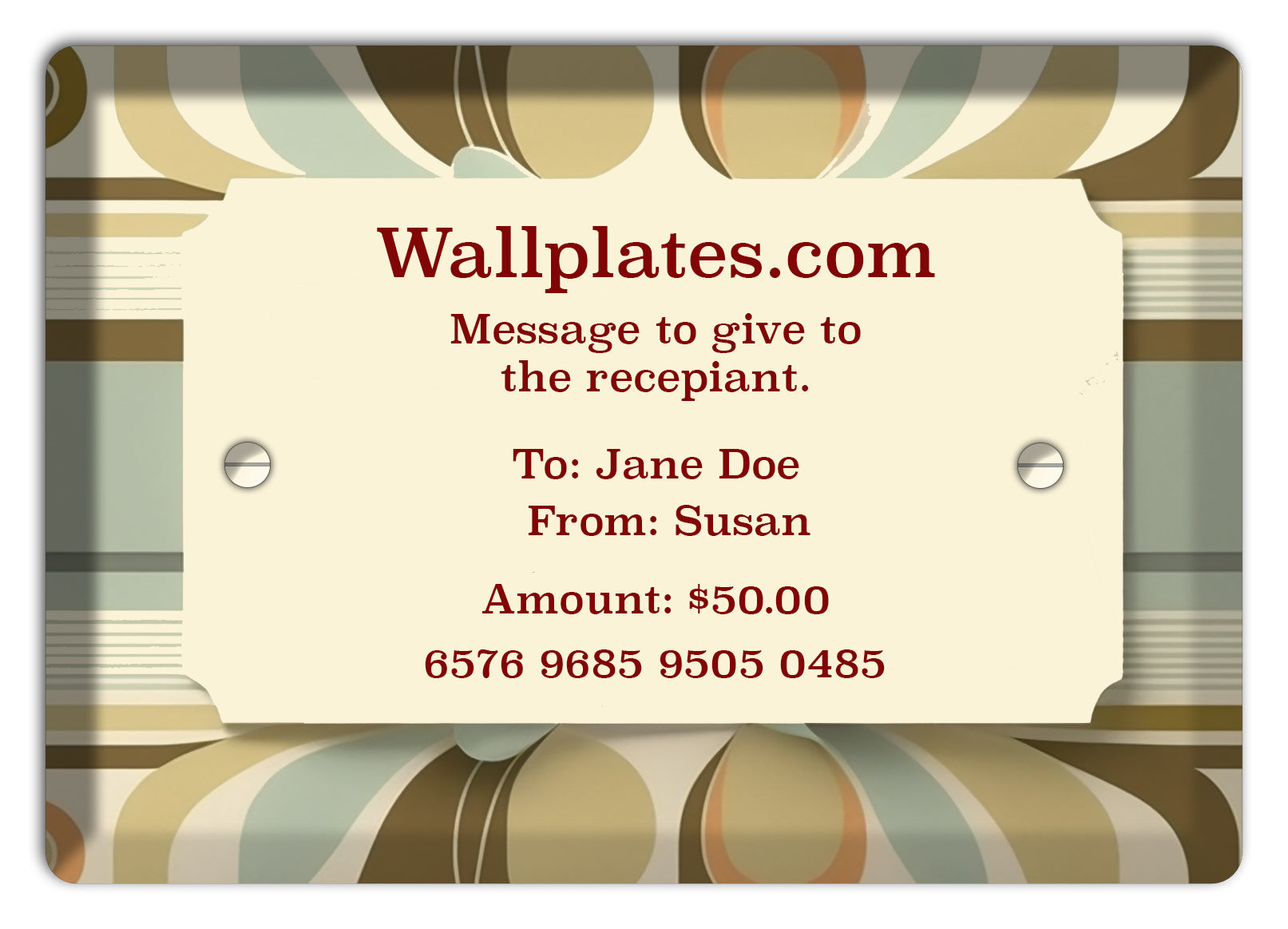 Mid-Century Gift Certificate