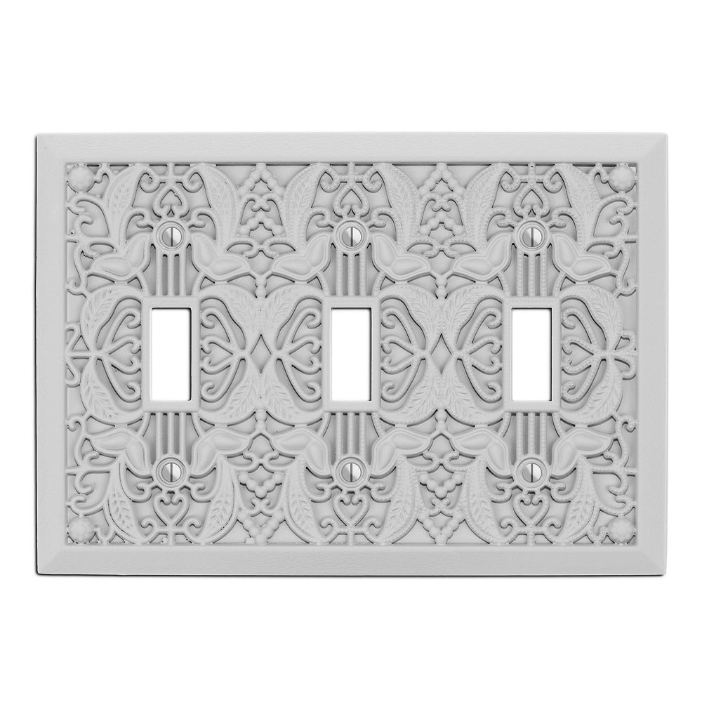 Gray Filigree Shabby Chic Triple Toggle