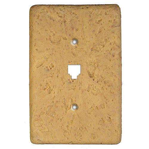 Honey Gold Stone Phone Switchplate - Wallplatesonline.com