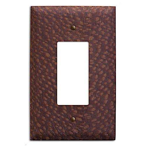 Oversized Discontinued Lacewood Wood Single Rocker Cover Plate
