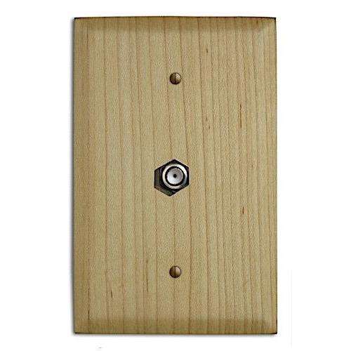 Oversized Discontinued Maple Wood Cable Hardware with Plate