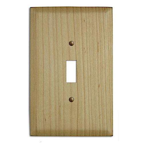 Maple Wood Cover Plates:Wallplates.com