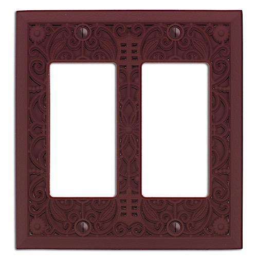 Merlot Filigree Shabby Chic 2 Rocker (GFI):Wallplatesonline.com