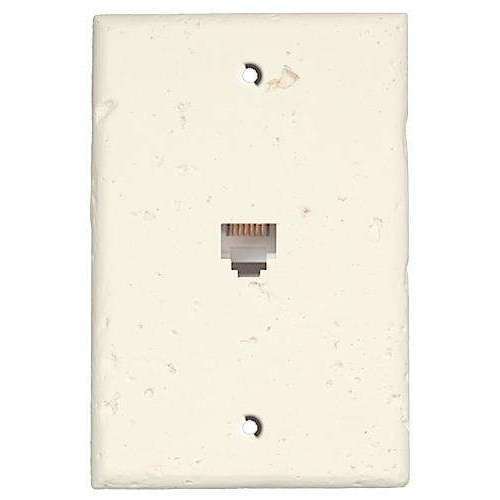 White Stone Phone Hardware with Plate