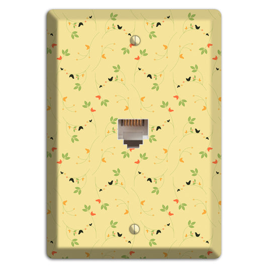 Tiny Yellow Flowers Phone Wallplate