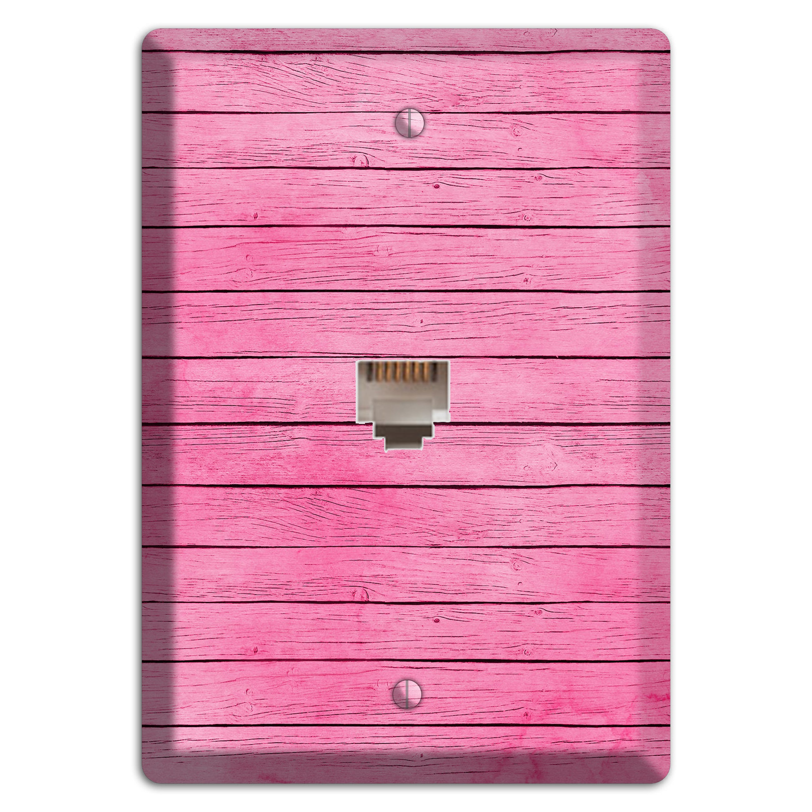Carissma Pink Texture Phone Wallplate