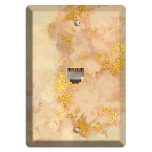 Old Gold Marble Phone Wallplate
