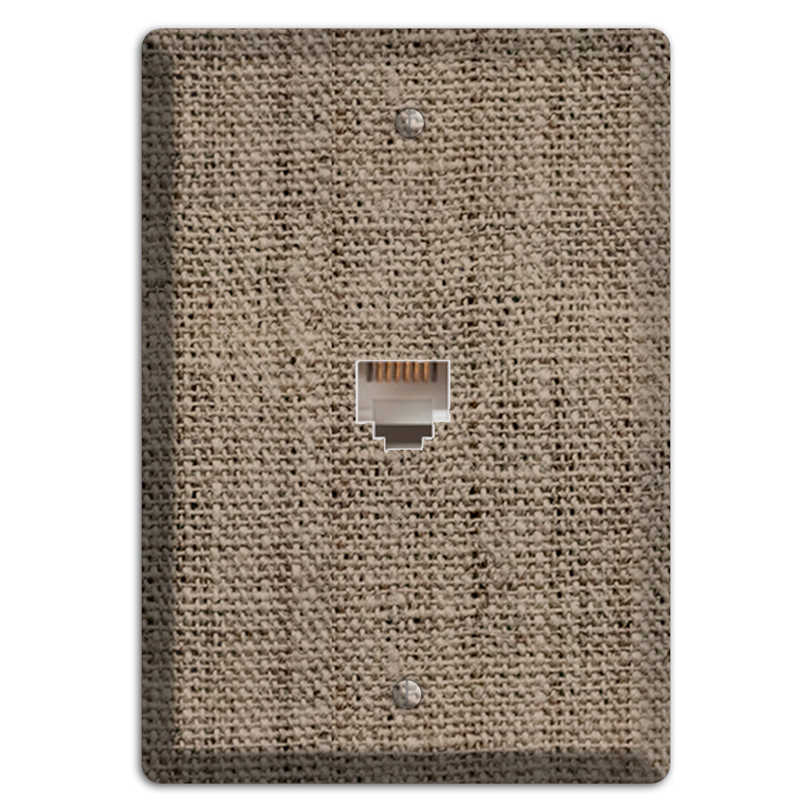 Sand Dune Burlap Phone Wallplate