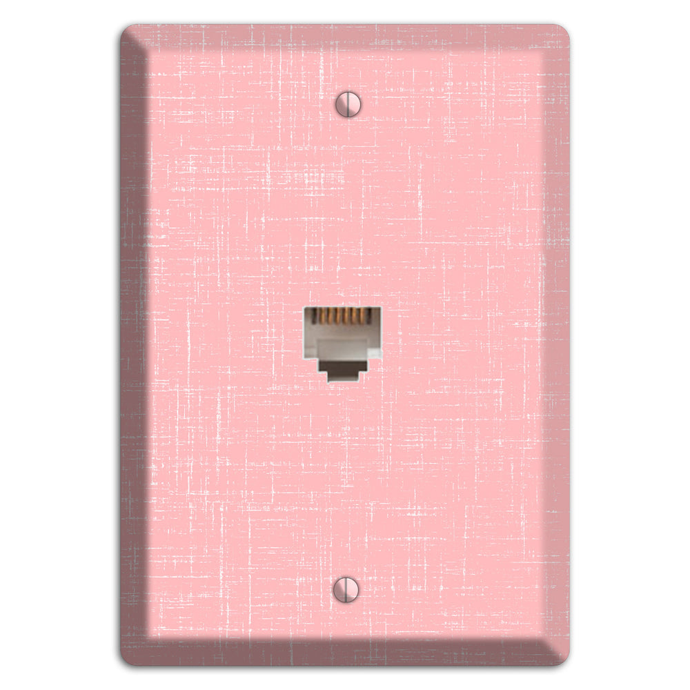 Amber Soft Coral Phone Wallplate