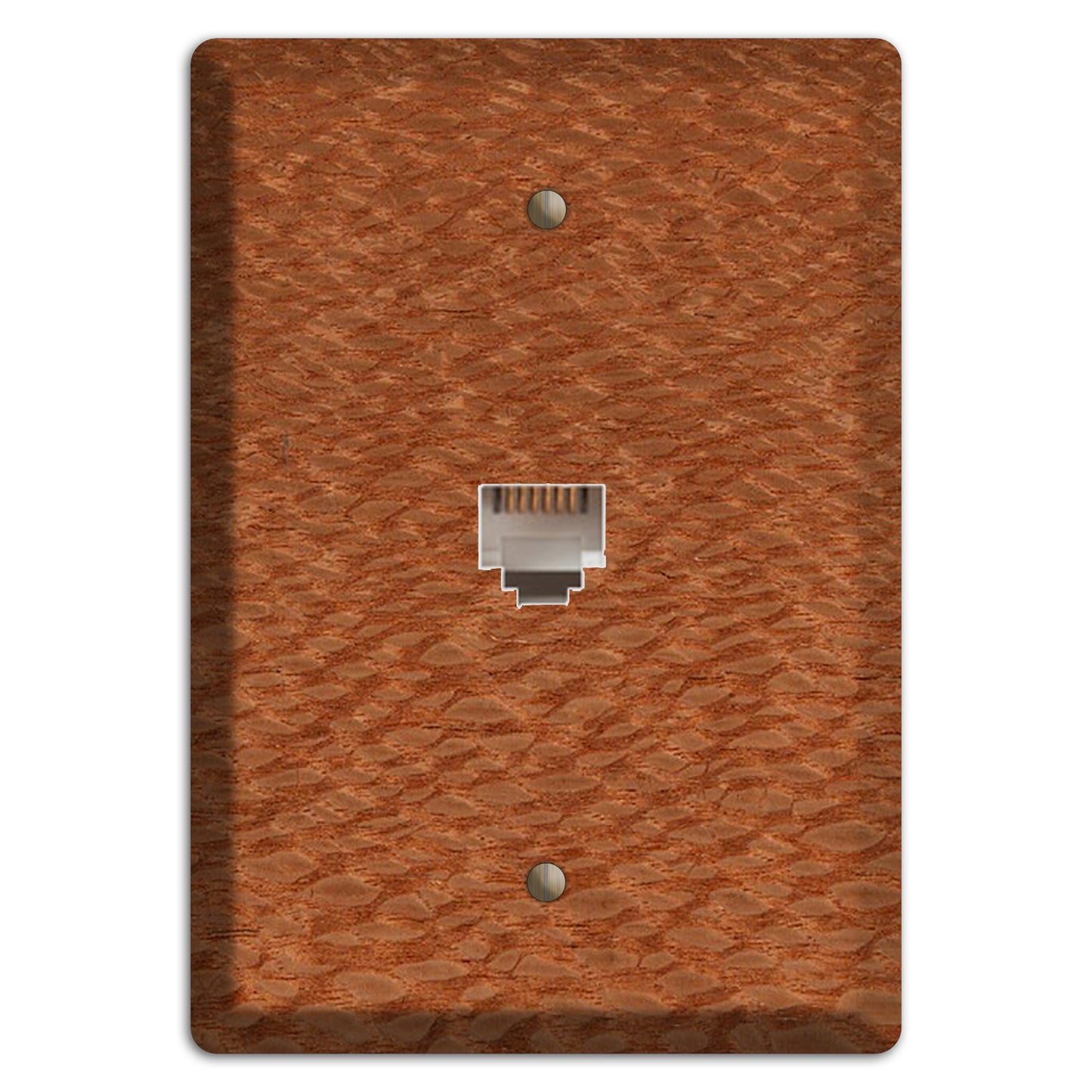 Lacewood Wood Duplex Outlet / Receptacle Cover Plate