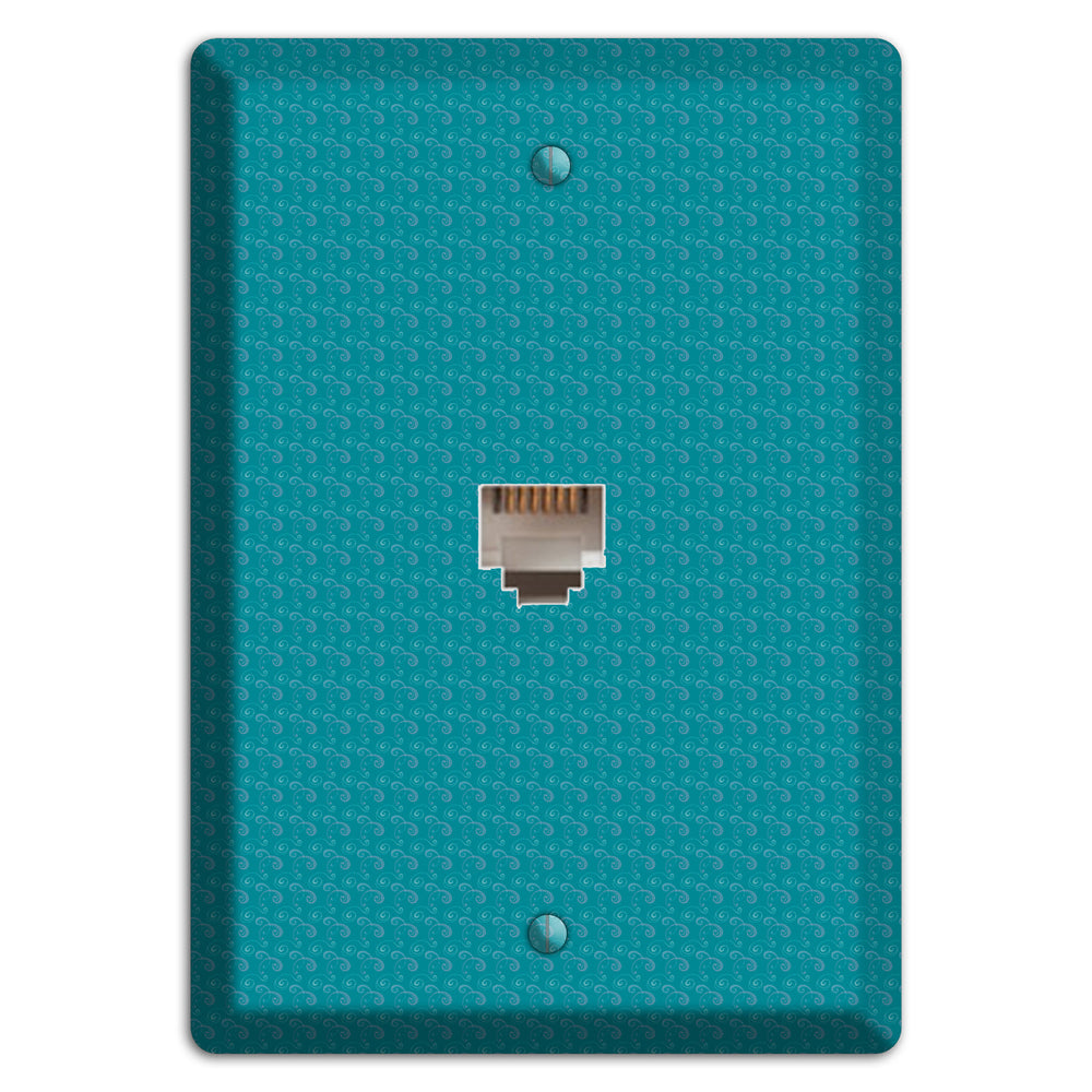 Jade Swirls Phone Wallplate