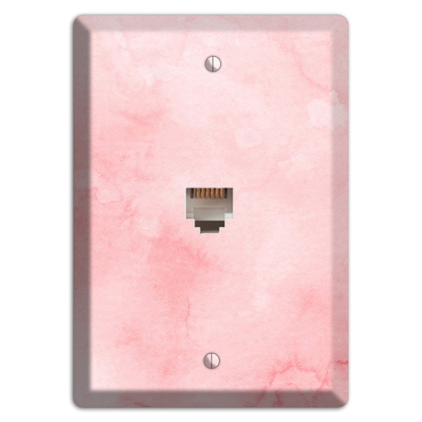 Mandys Pink Soft Coral Phone Wallplate