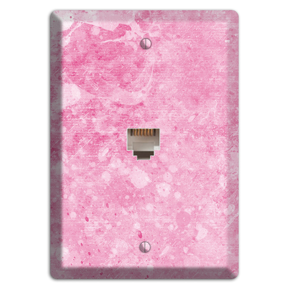Wewak Pink Texture Phone Wallplate