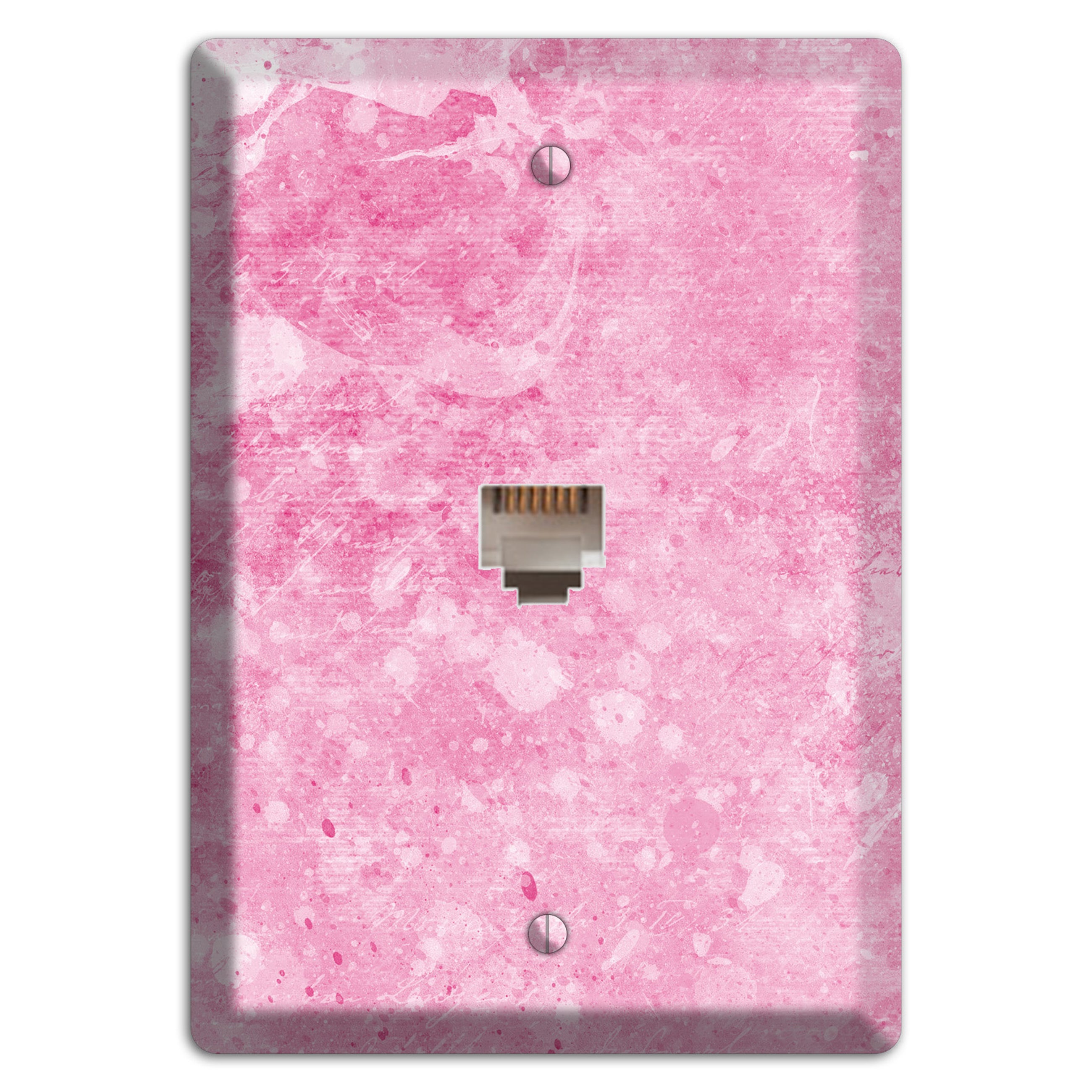 Wewak Pink Texture Phone Wallplate