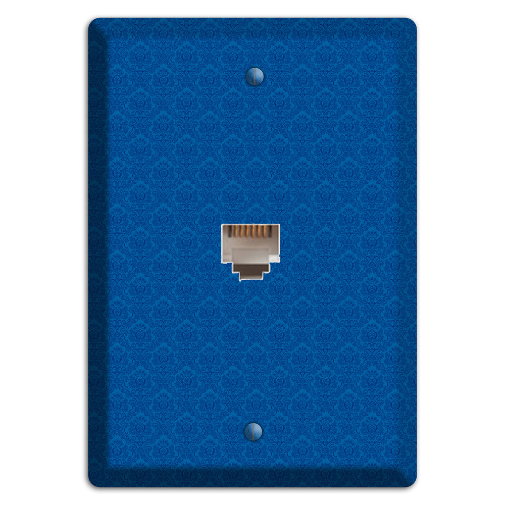 Blue Cartouche Phone Wallplate