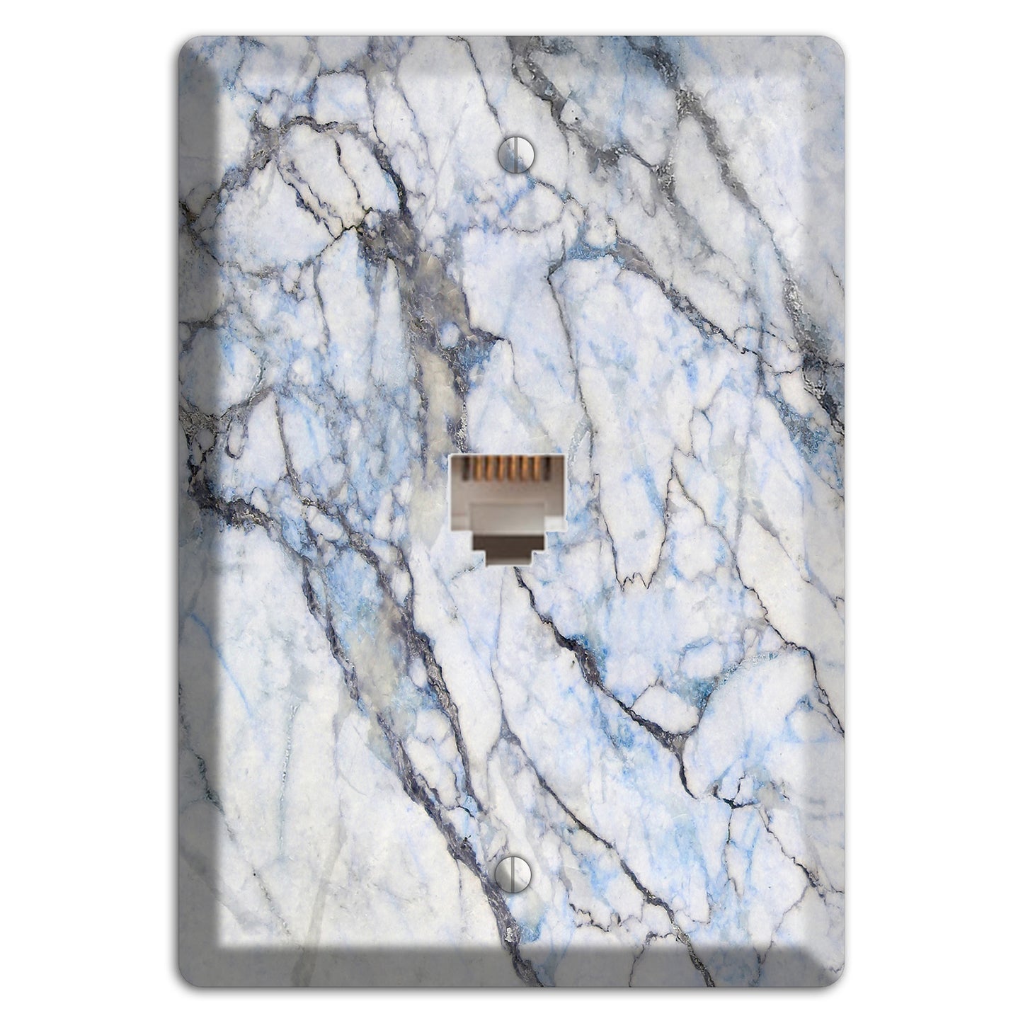 Geyser Marble Phone Wallplate