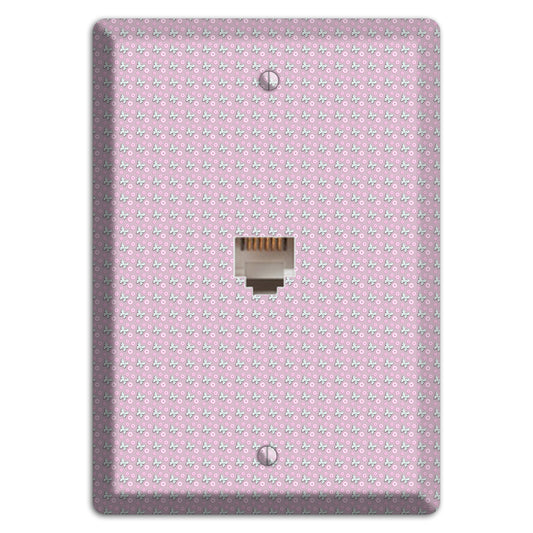 Pink with Butterflies Phone Wallplate