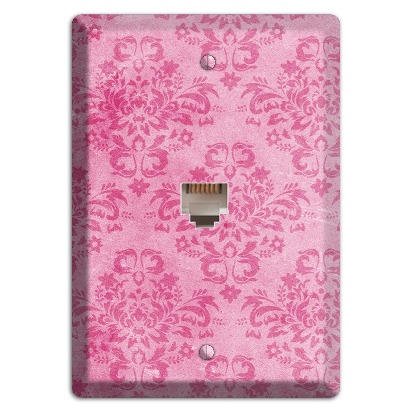 Beauty Bush Pink Texture Phone Wallplate