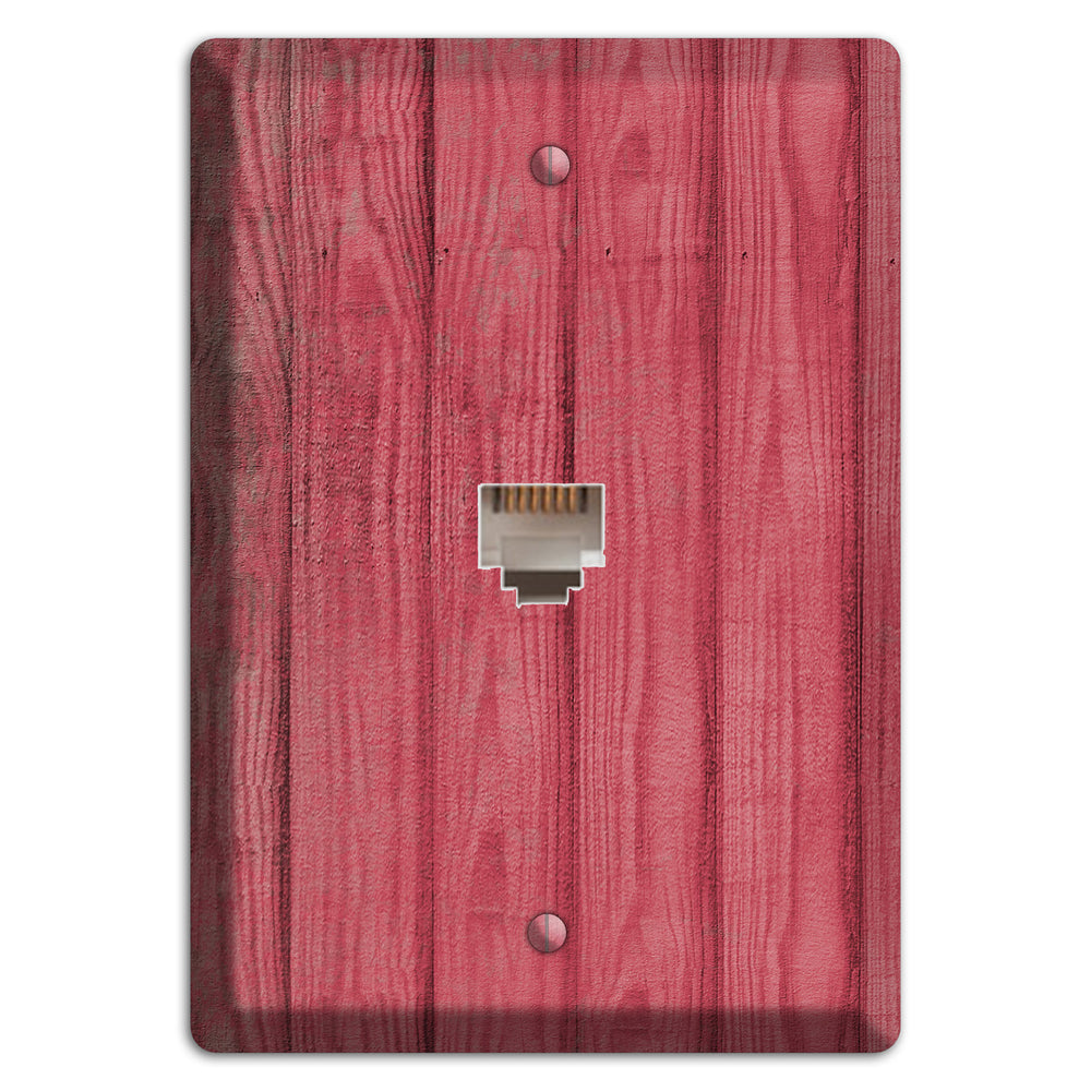 Fuzzy Wuzzy Weathered Wood Phone Wallplate