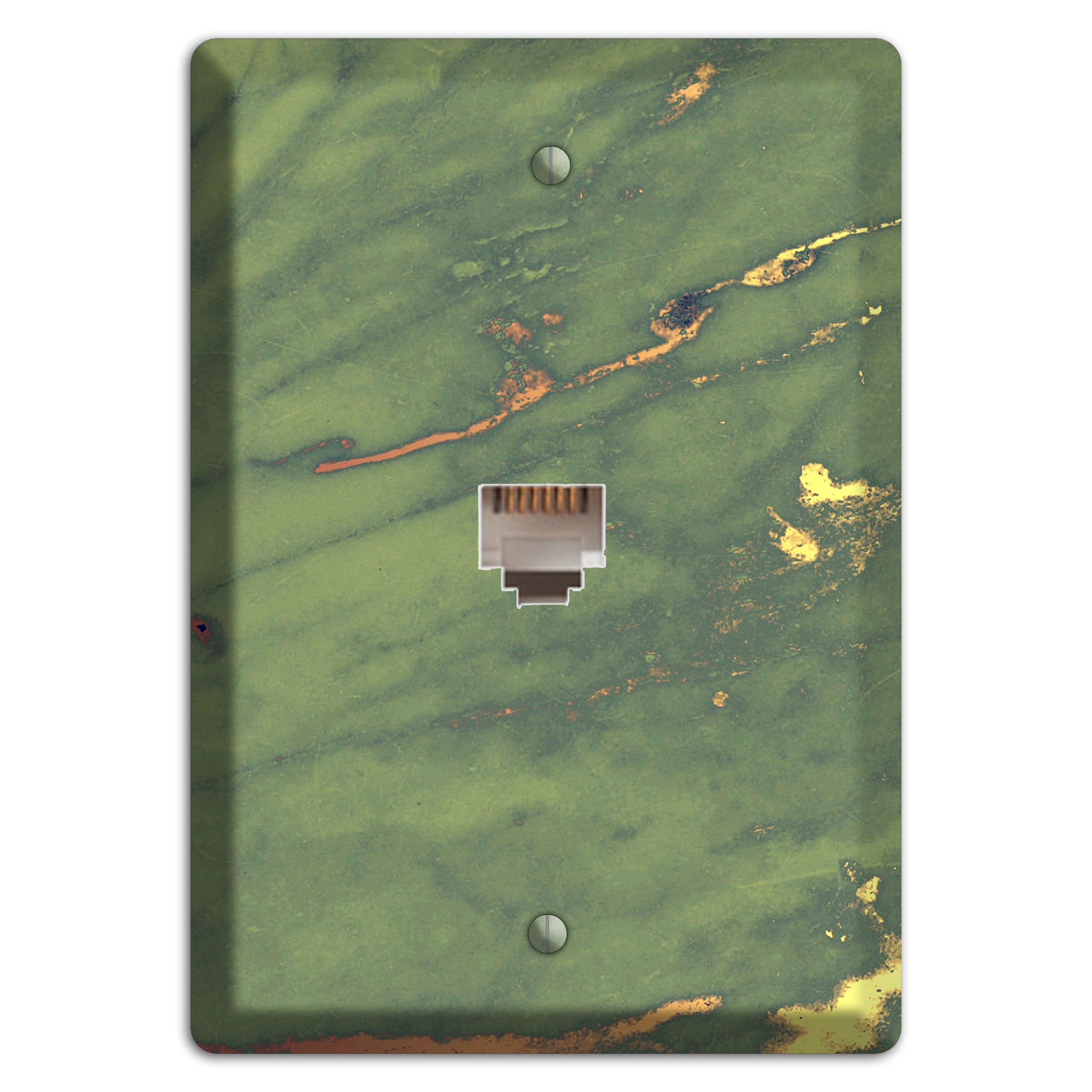 Limed Ash Marble Phone Wallplate