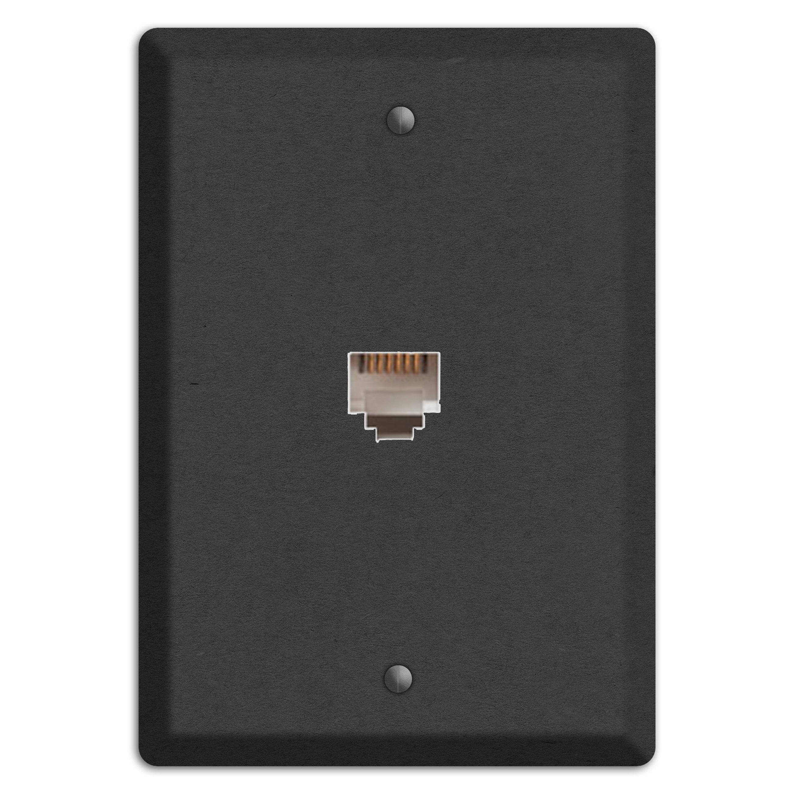 Charcoal Kraft Phone Wallplate