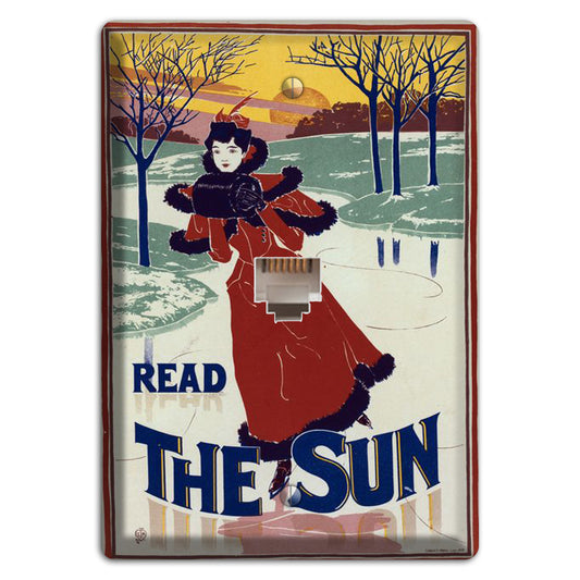 The Sun Vintage Poster Phone Wallplate