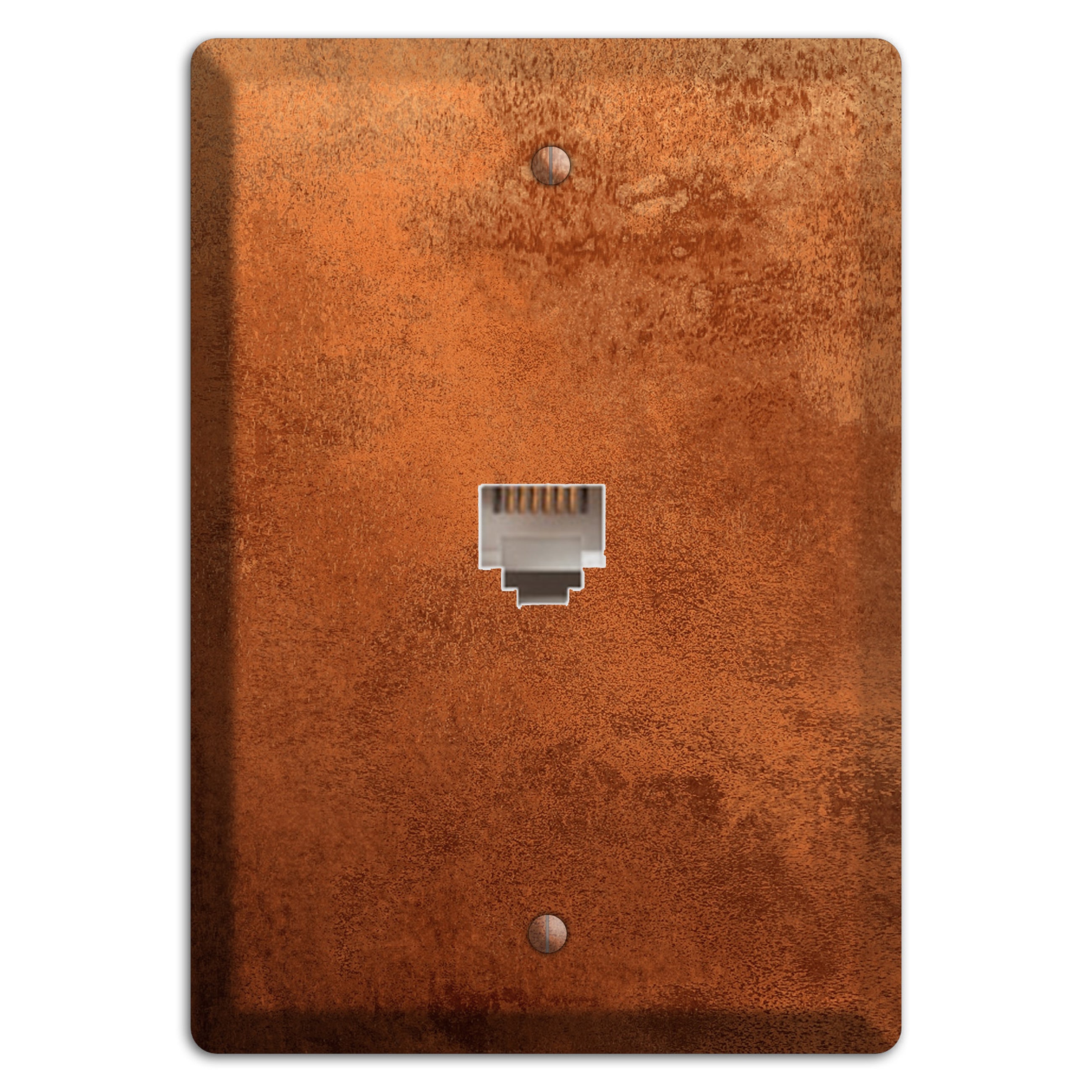 Antique Copper Phone Wallplate