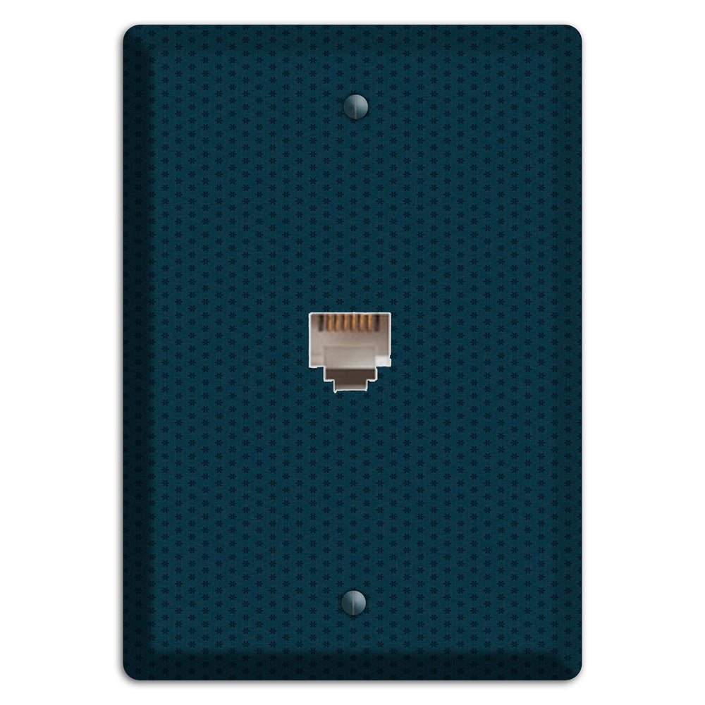 Blue with Tiny Asters Phone Wallplate