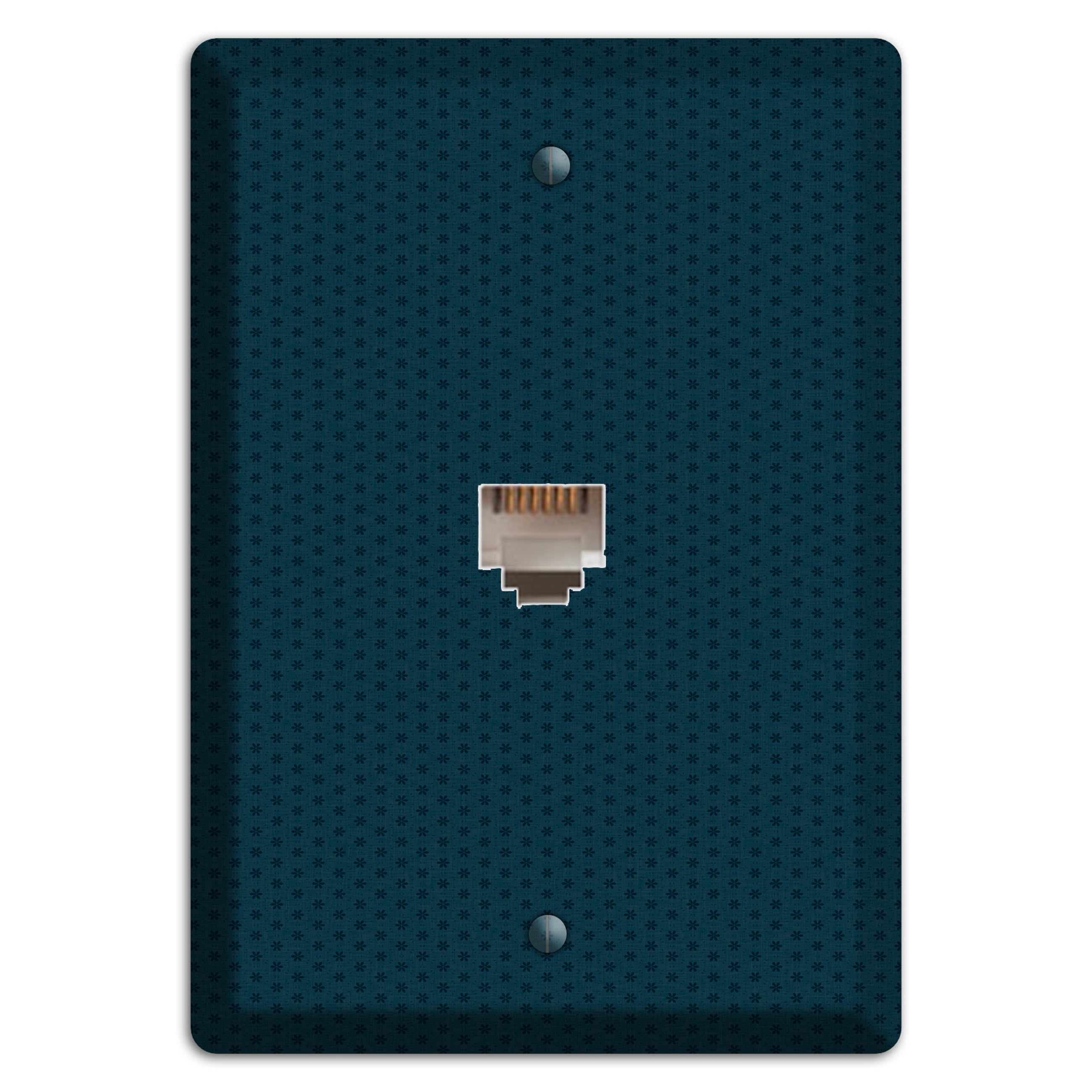 Blue with Tiny Asters Phone Wallplate