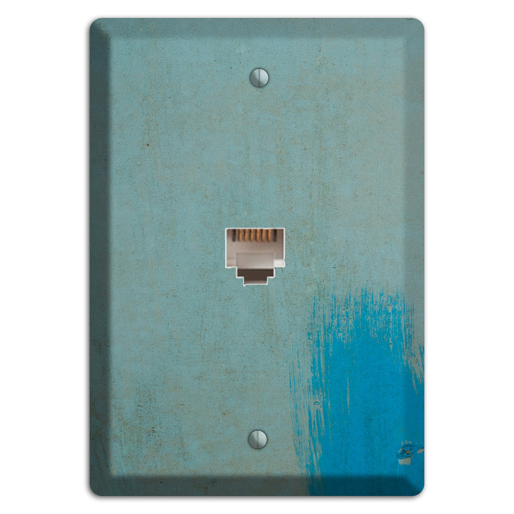 Blue Concrete Phone Wallplate
