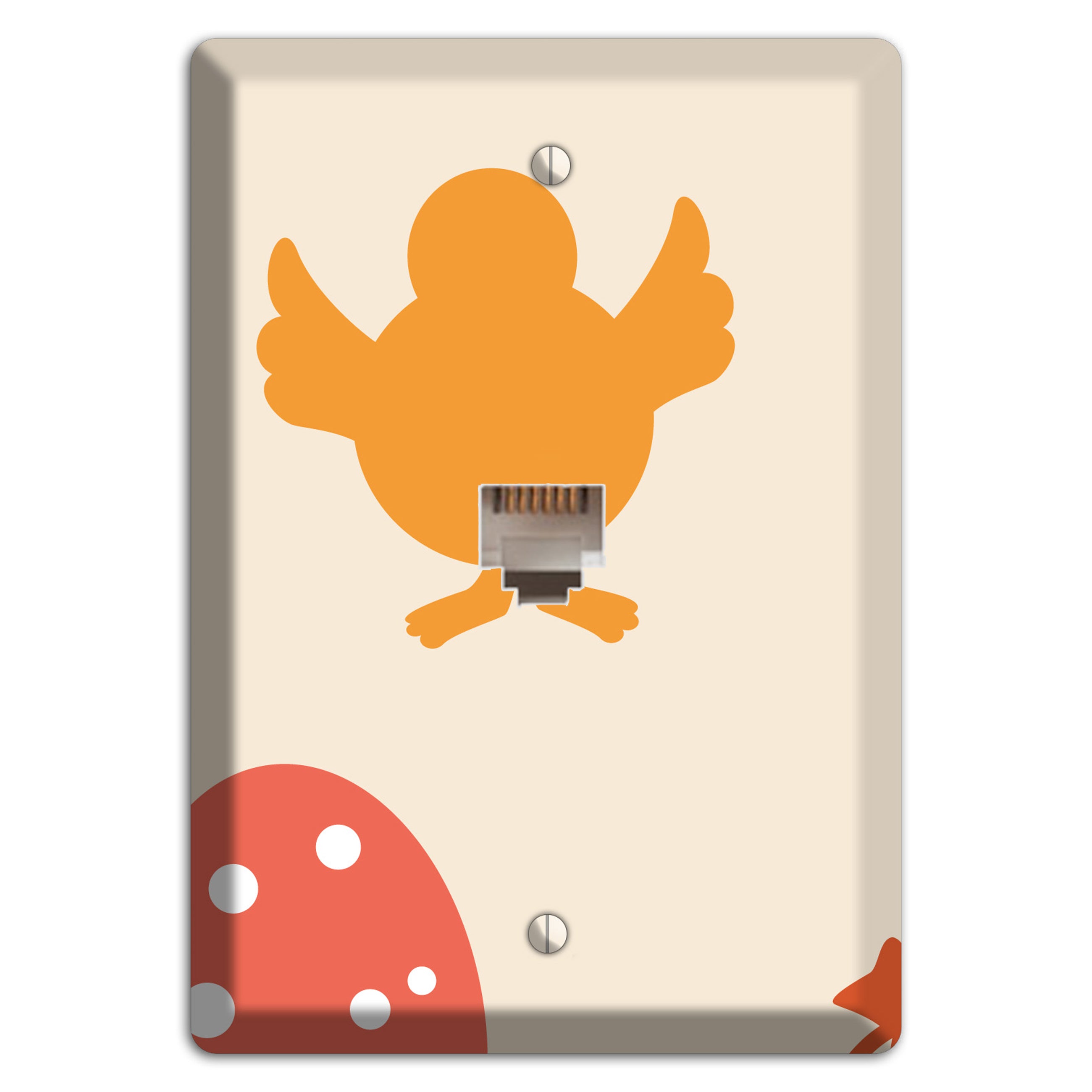 Yellow Chick Phone Wallplate