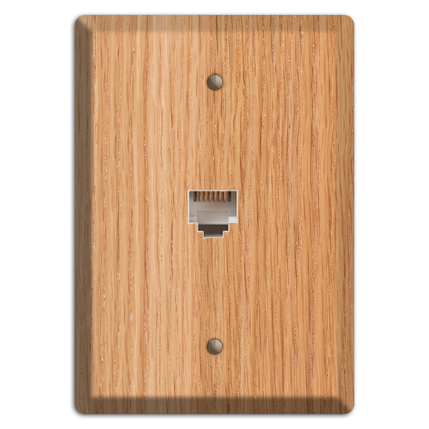 Red Oak Wood Duplex Outlet / Receptacle Cover Plate
