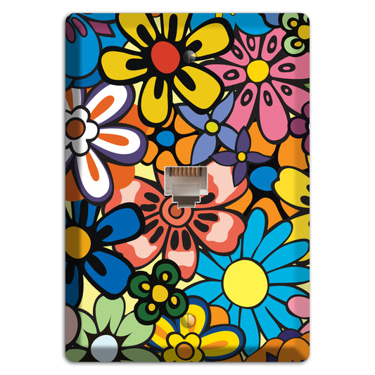 Flower Power Phone Wallplate