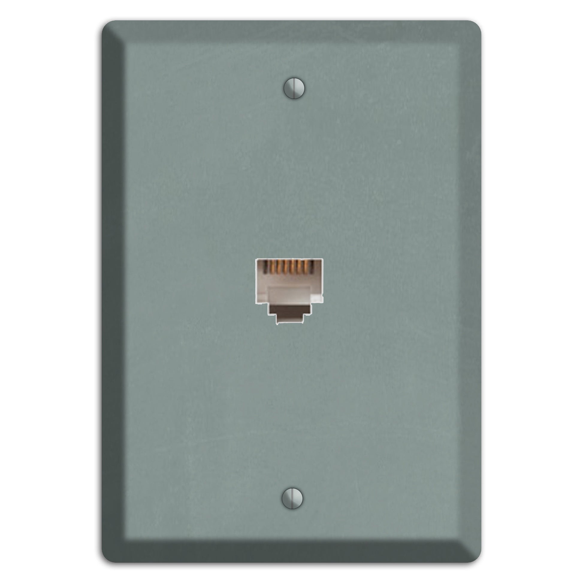 Chalk Faded Gree Phone Wallplate