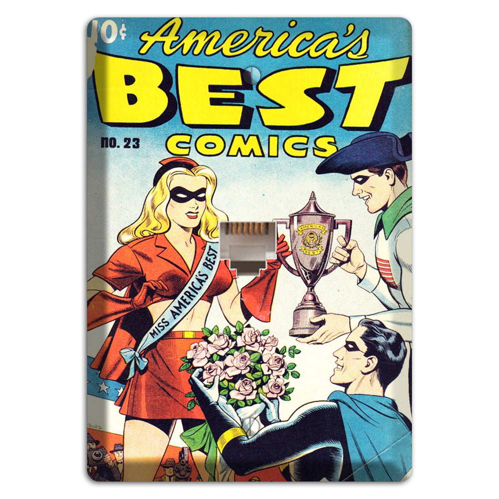 Miss Americas Vintage Comics Phone Wallplate