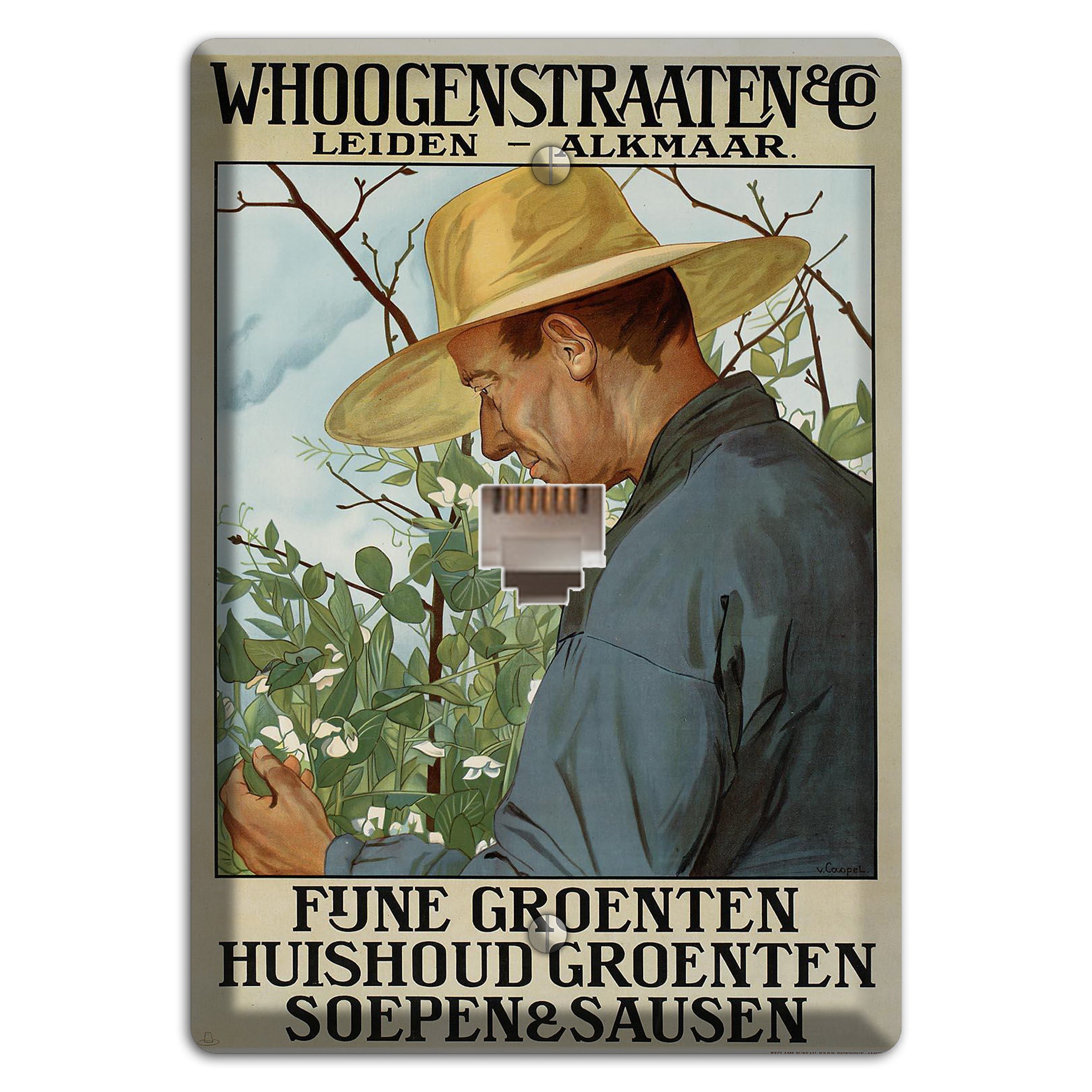 Hoogenstraaten Vintage Poster Phone Wallplate