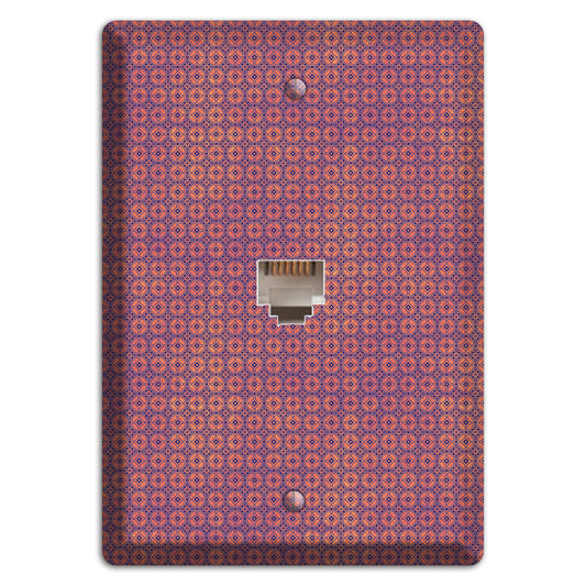 Multi Cranberry Arabesque Phone Wallplate