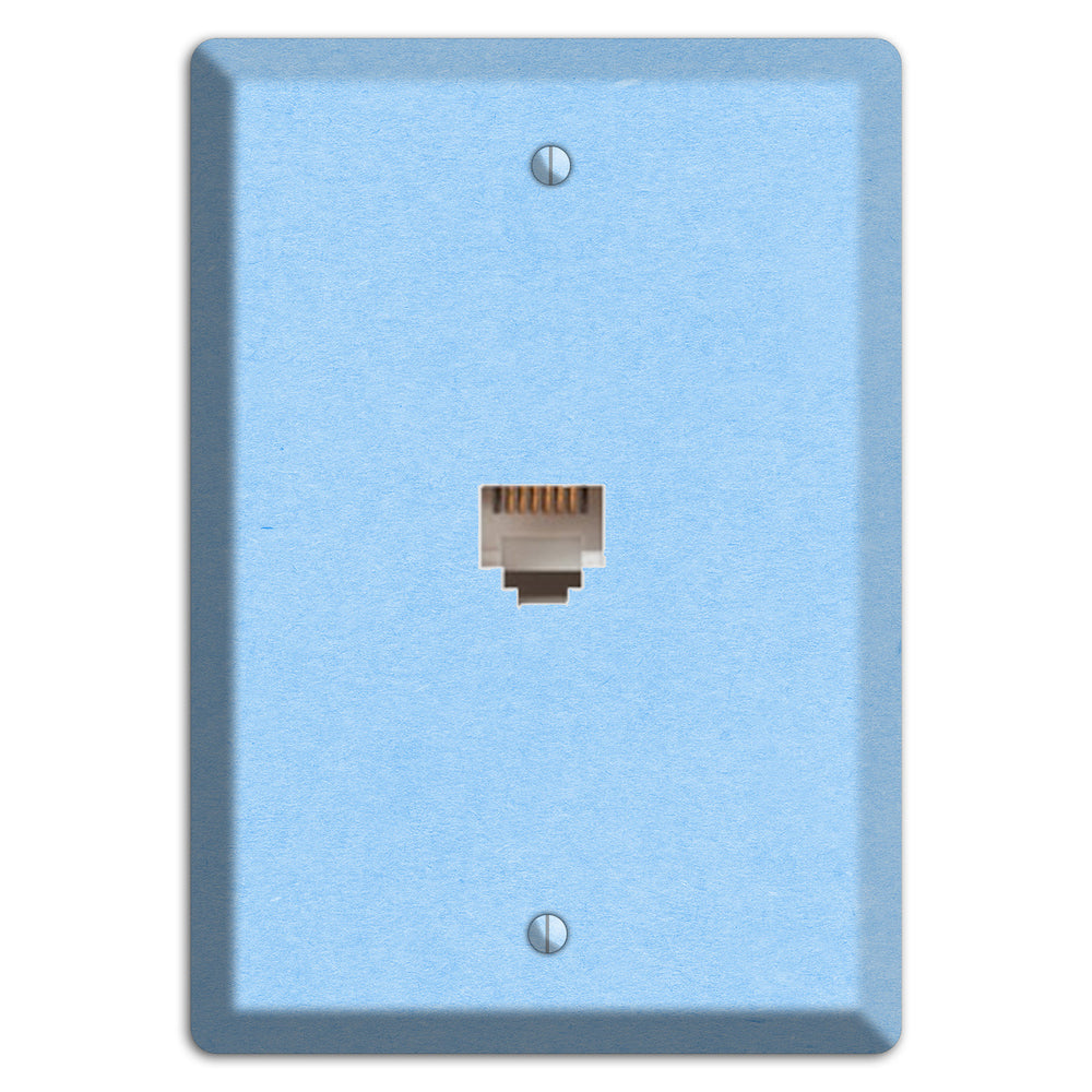Light Sky Blue Kraft Phone Wallplate