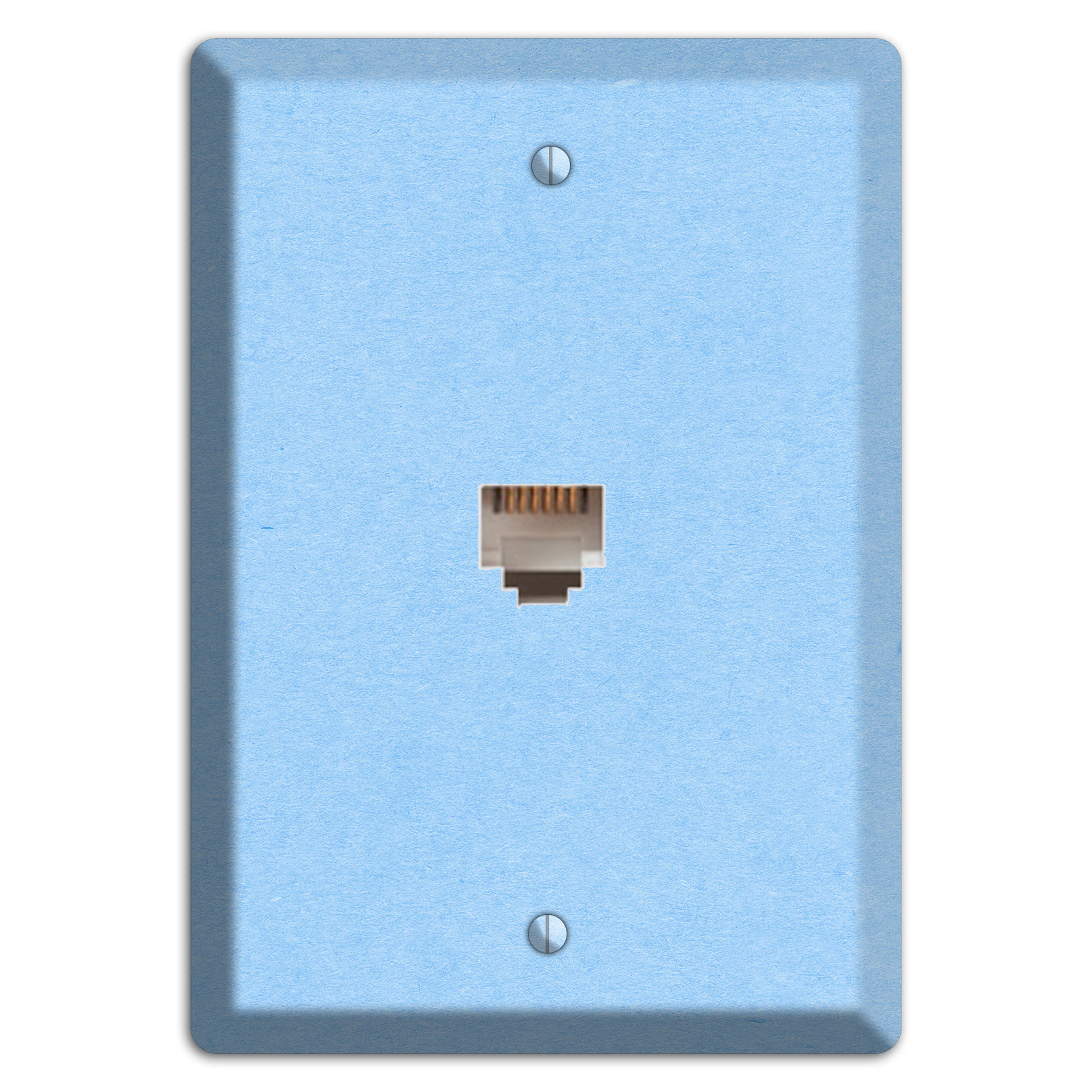Light Sky Blue Kraft Phone Wallplate