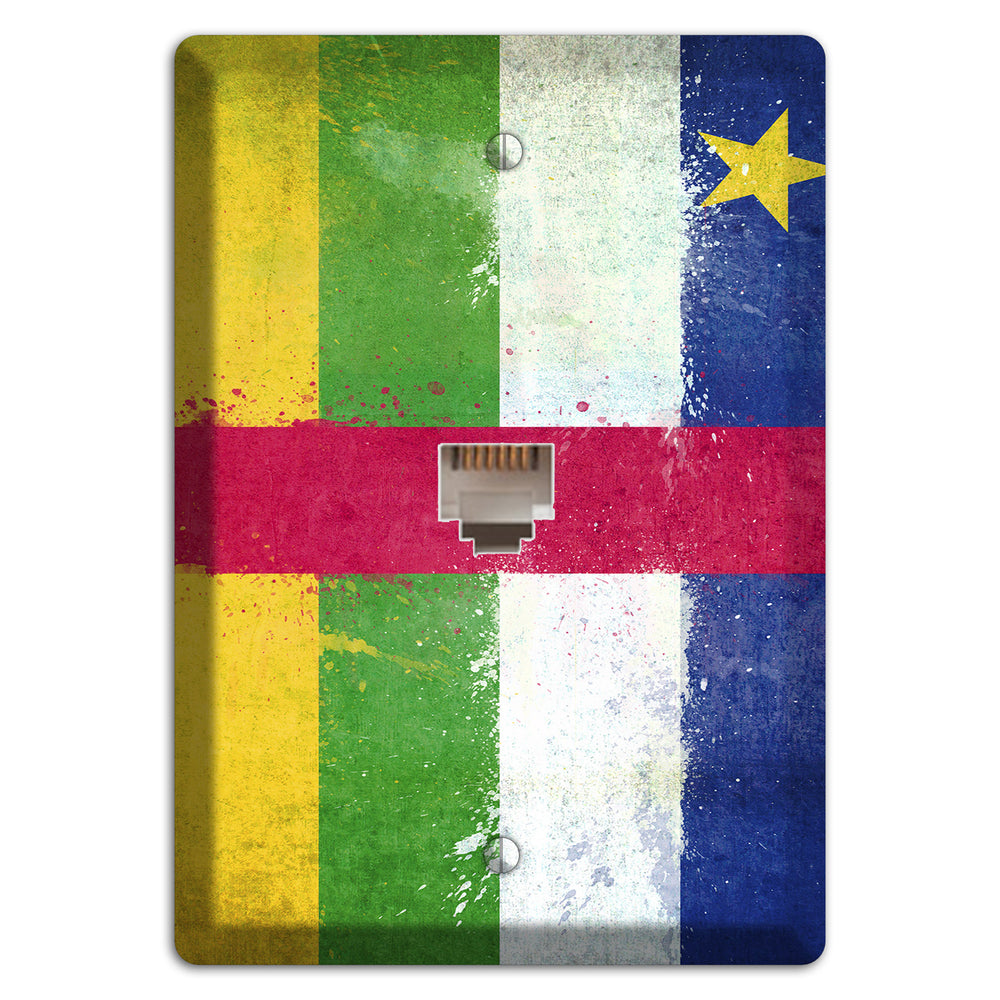 Central African Republic Cover Plates Phone Wallplate